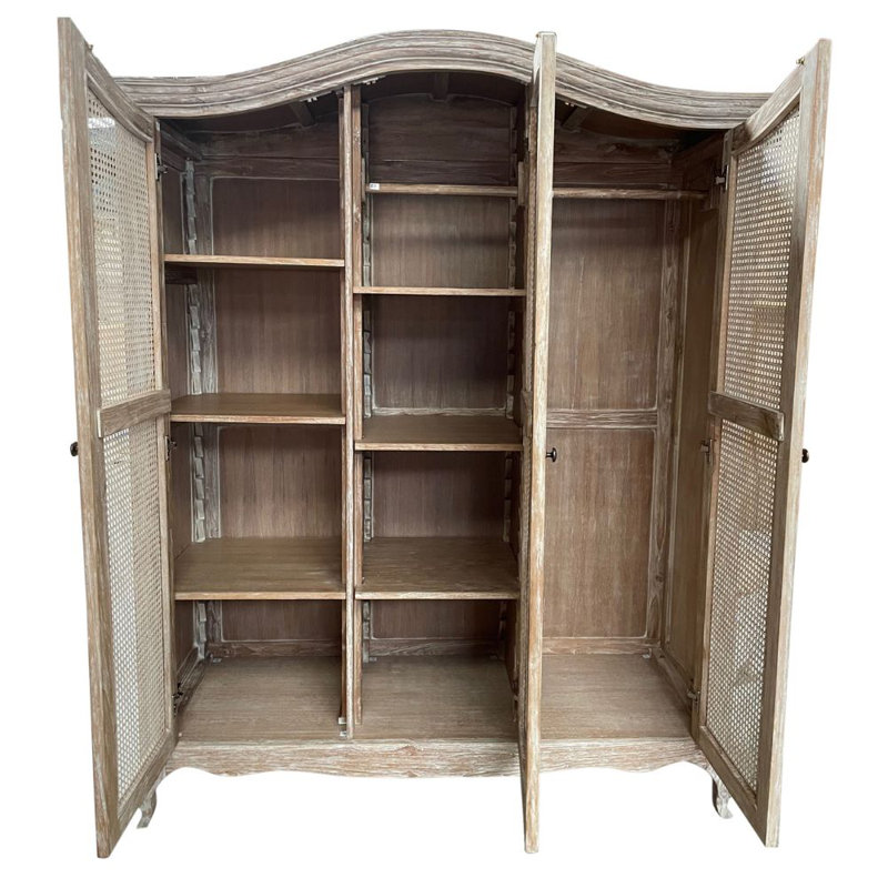 Santo 3 Door Solid Wood Wardrobe