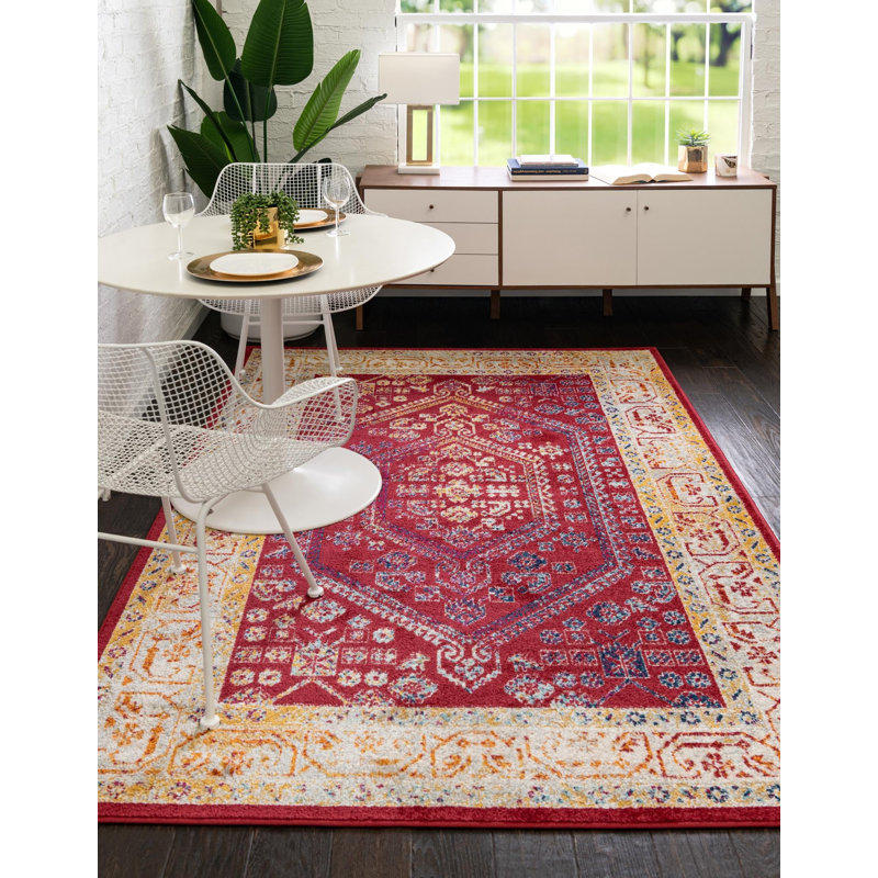 Milojica Oriental Indoor Rug, Rectangle 6' x 9'