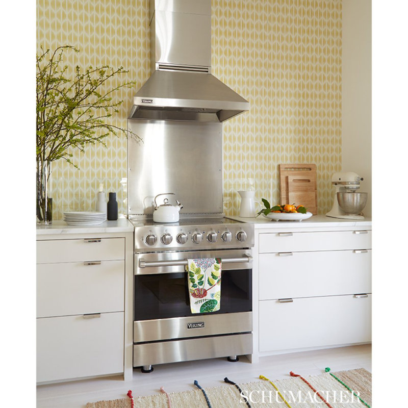 Schumacher x David Oliver Ovington Wallpaper, Porphyry