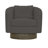 Camino 32'' Wide Genuine Leather Top Grain Leather Swivel Barrel Chair-61492596-61492602