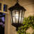 Bentham 1- Light Black 17" H Glass Outdoor Hanging Lantern (Bulb Included)