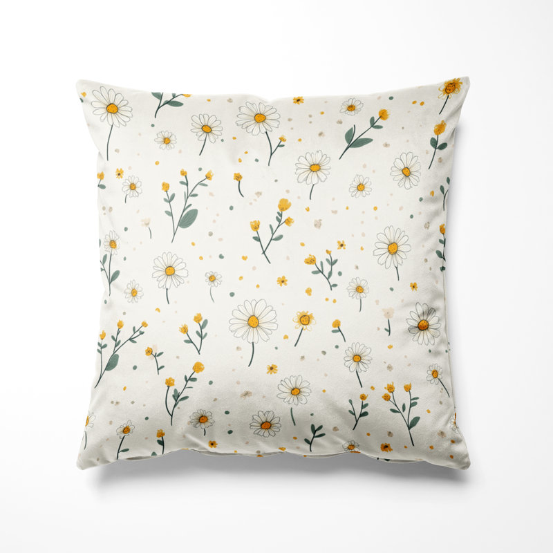Coussin Floral, H 18 po x l 18 po