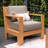 Chaney Teak Patio Chair with Sunbrella® Cushions-2038710525