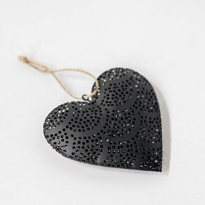 Perforated Metal Heart Hanging Decoration