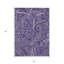 Tapis extérieur lavable mauve lavande et cachemire argenté 5 pi x 8 pi