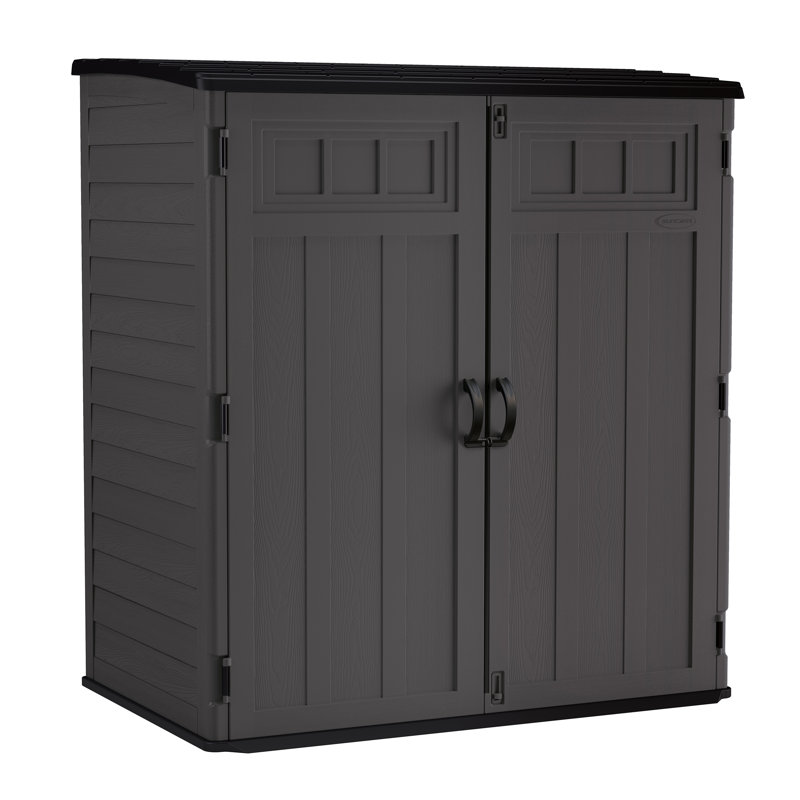 Suncast Hamilton XL Storage Cabinet - Peppercorn Grey, Yes