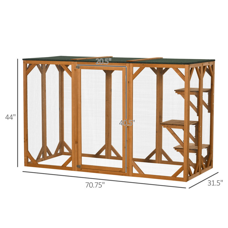 Maison pour chat d'extérieur, Orange