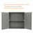 Outdoor 34.3"W x 36.2"H Plastic Vertical Storage Shed With One Shelf-113691980