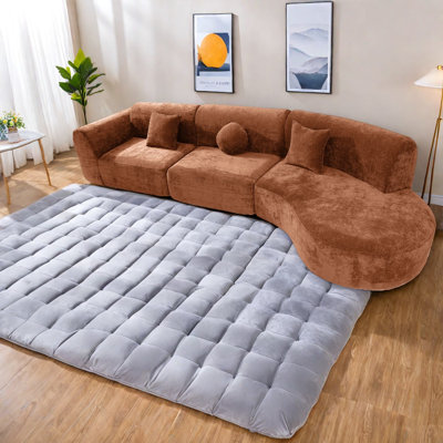 Modulaires spacieux et modernes, mousse de qualité supérieure, style rétro, parfait pour le salon