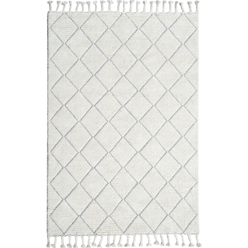Hedva Performance Wool Geometric Indoor Rug, Rectangle 8' x 10'