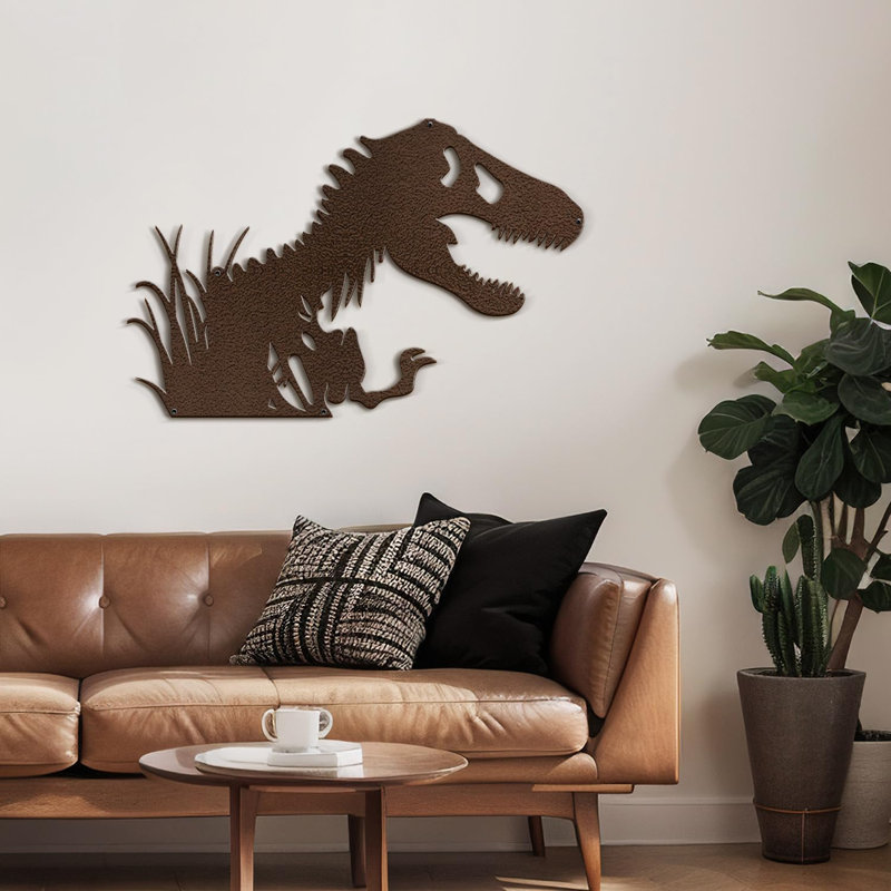 Décoration murale en métal, H 20 po x l 30 po x P 0,05 po, Bronze