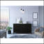 Commode double 6 tiroirs Wezz, chambre à coucher, noir-141360730
