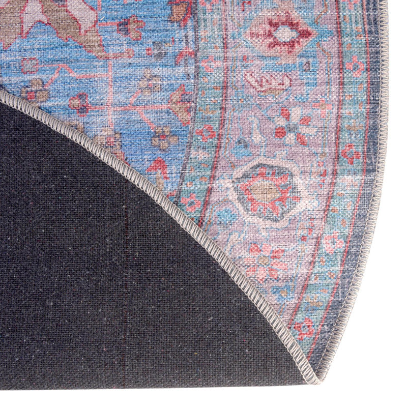 Tapis bleu Haight, Ovale 5 pi 3 po x 8 pi