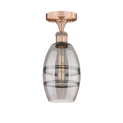 Plafonnier semi-encastré 1 lumière Edison - Abiagael