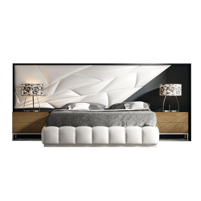 Upholstered Bed, Queen, Matte