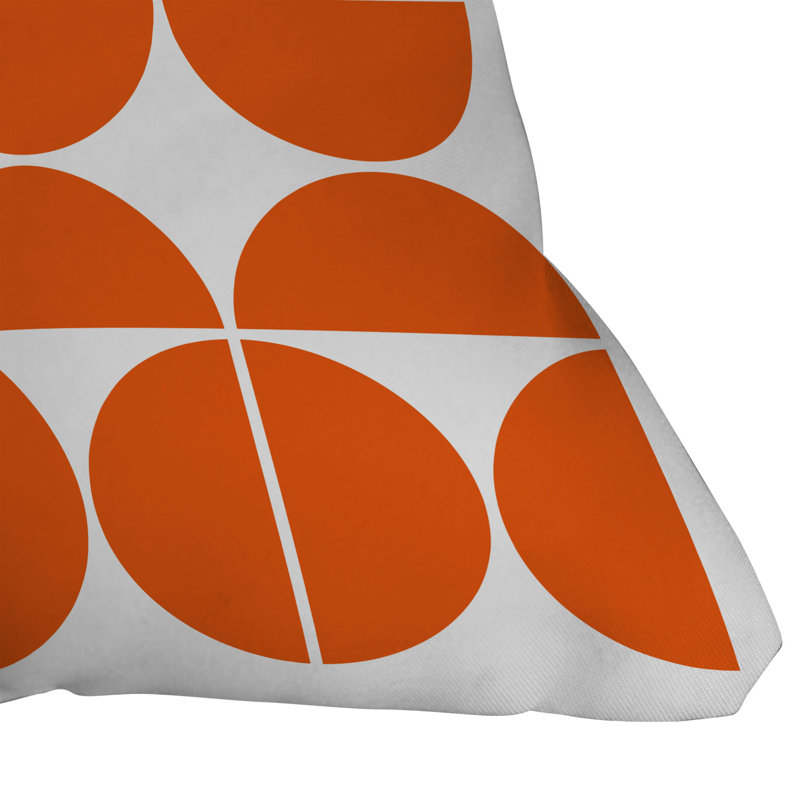 Mid Century Modern Outdoor Square Pillow Cover & Insert, 16" x 16"