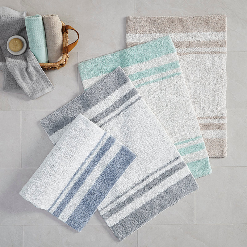 Tapis pour salle de bain Cozy, Gris