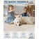 Machine Washable Scalloped Area Rugs Modern Bordered Floor Mats, Non-Slip Contemporary Accent Rug, Non Shedding Soft Low Pile Indoor Carpet for Living Room, Bedroom, Kitchen