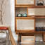 Vitrine de rangement simple en osier-113508545