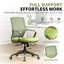 Chaise de bureau colorée, supportant 159 kg, idéale pour le télétravail ou le travail à domicile, avec dossier en maille.-17337312-17337338