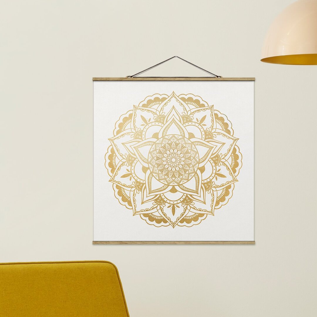 Stoffbild Mandala Flower