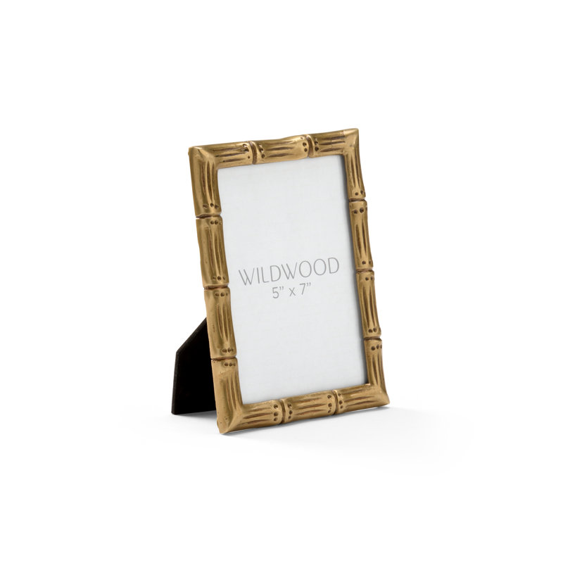 Metal Single Picture Frame in Antique/Clear, 5" x 7"