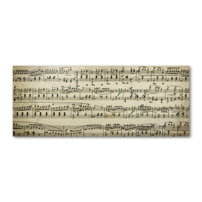 Sheet Music - Wrapped Canvas Print