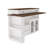 Kitchen Island With Extendable & Rotating Table (Not Include Stools)