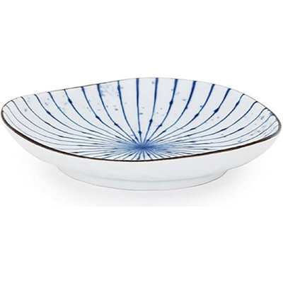 Pack Of 6 Fubuki Tokusa Round Flair Appetizer Shallow Bowls Plates