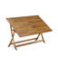 Table de salle à manger A Patio - table rectangulaire en bois d'acacia avec feuille papillon, 36 x 60 pouces