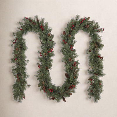 72'' in. Lighted Faux Mixed Assortment Garland