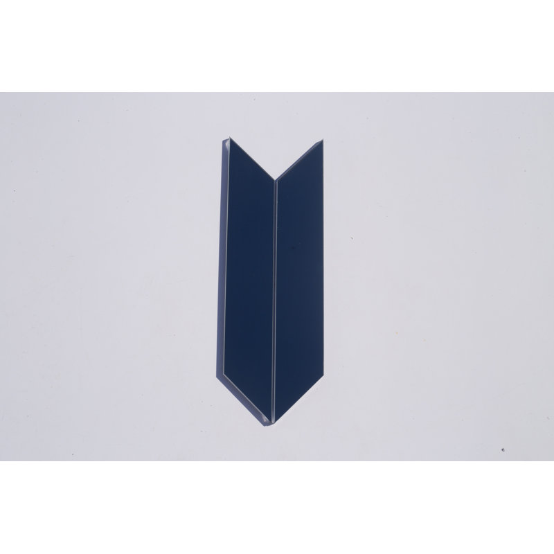 Reflections 3 in. x 11.75 in. Glass Mirror Straight Edge Chevron Decorative Kitchen & Bathroom Wall Tile