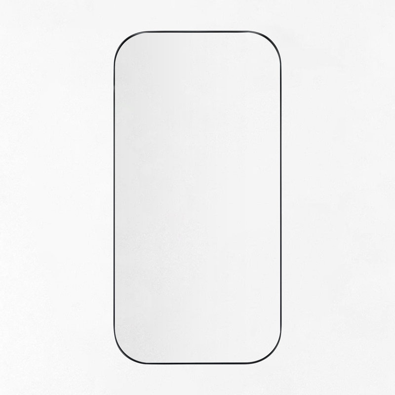 Miroir mural Josilyn, Noir mat, 40 po x 20 po