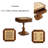 Bishop II Cherry Finish Reversible Chess Checker Game Table W/Game Tray (Chess Fingures Not Included)-106221628