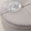 Repose-pieds rond avec rangement en velours Bula-943753771