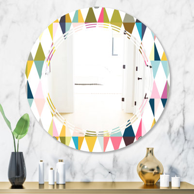 Triple C Diamond Retro VII Modern Frameless Wall Mirror