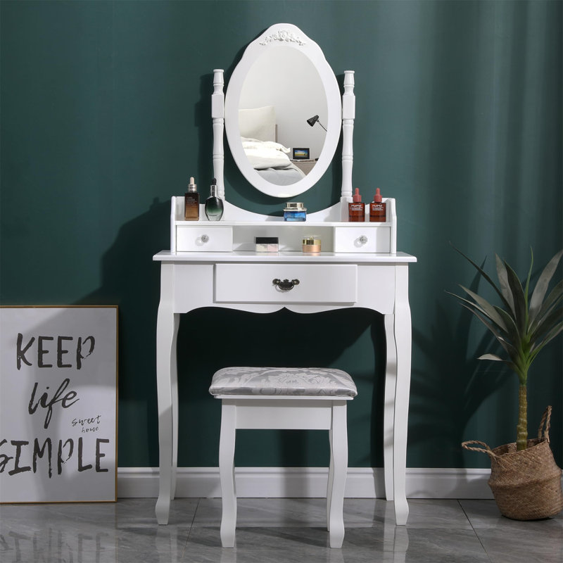 Louise Dressing Table with Mirror