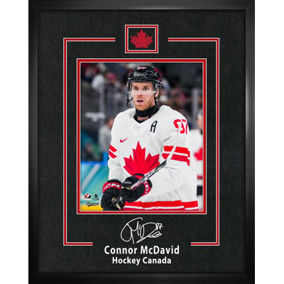 Connor McDavid, réplique encadrée 16 x 20 de Signature Canada Hockey 2026