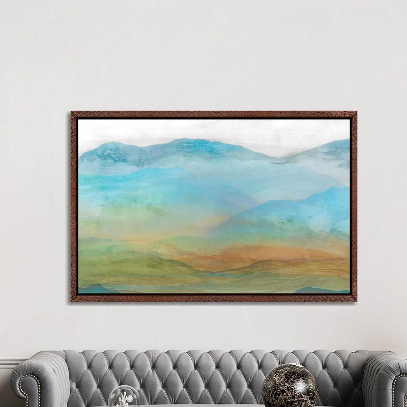 Panorama I by Isabelle Z - Print on Canvas, 152.5 cm H x 101.5 cm W, Classic Brown Wood Framed