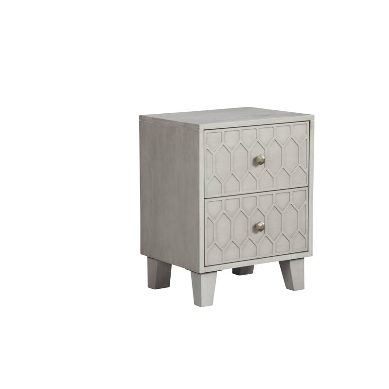 Table de chevet 2 tiroirs Klinger