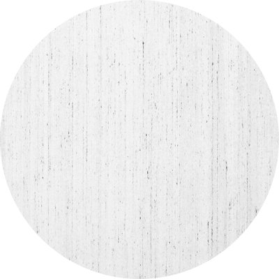Tapis de couleur unie en chenille tissé à la machine en blanc Marnie