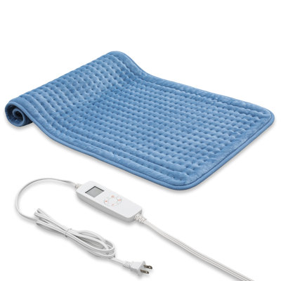 Electric Heated Blanket, 33" x 17" Heating Throw Blanket with 6 Heating Levels, Machine Washable