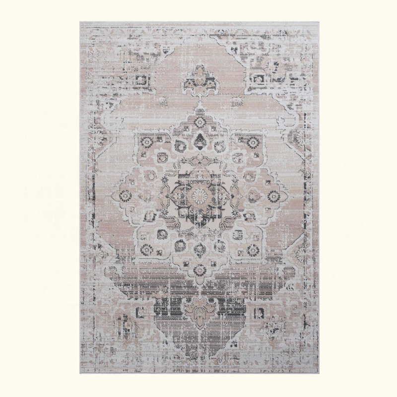 Medallion Non-Shedding Living Room Bedroom Dining Home Office Stylish And Stain Resistant Area Rug, Rectangle 5'3" x 7'6"