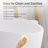 71'' X 43'' Freestanding Soaking Solid Surface Bathtub In White
