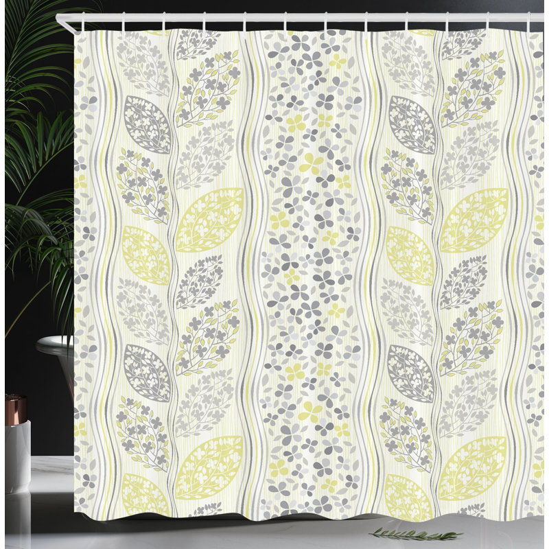 Shower Curtain with Hooks Included, 75"H x 69"W