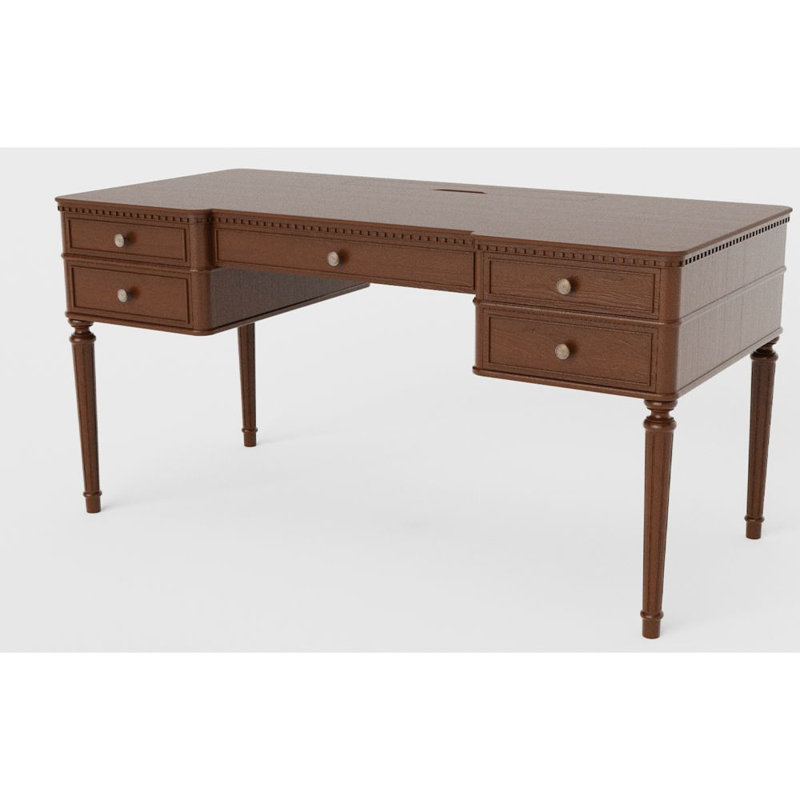 Solid Wood Executive Desk, Auburn
