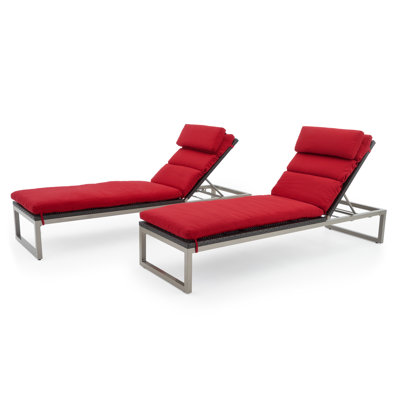 Milo Reclining Chaise Lounge with Cushion