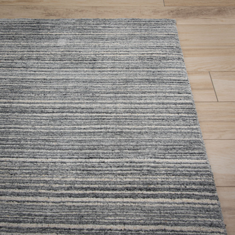 Tapis en laine tissé à la main, Rectangle 5 pi x 7 pi 6 po