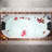 71'' x 31.5'' Whirlpool Plastic / Acrylic Bathtub with Faucet