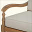 Acacia Luxe Outdoor Patio Chair With Cushions,Wooden Club Chairs With Fabric